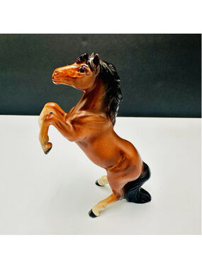 Vintage Norcrest Japan Rearing Horse A267 Ceramic Porcelain 6 Inch Tall